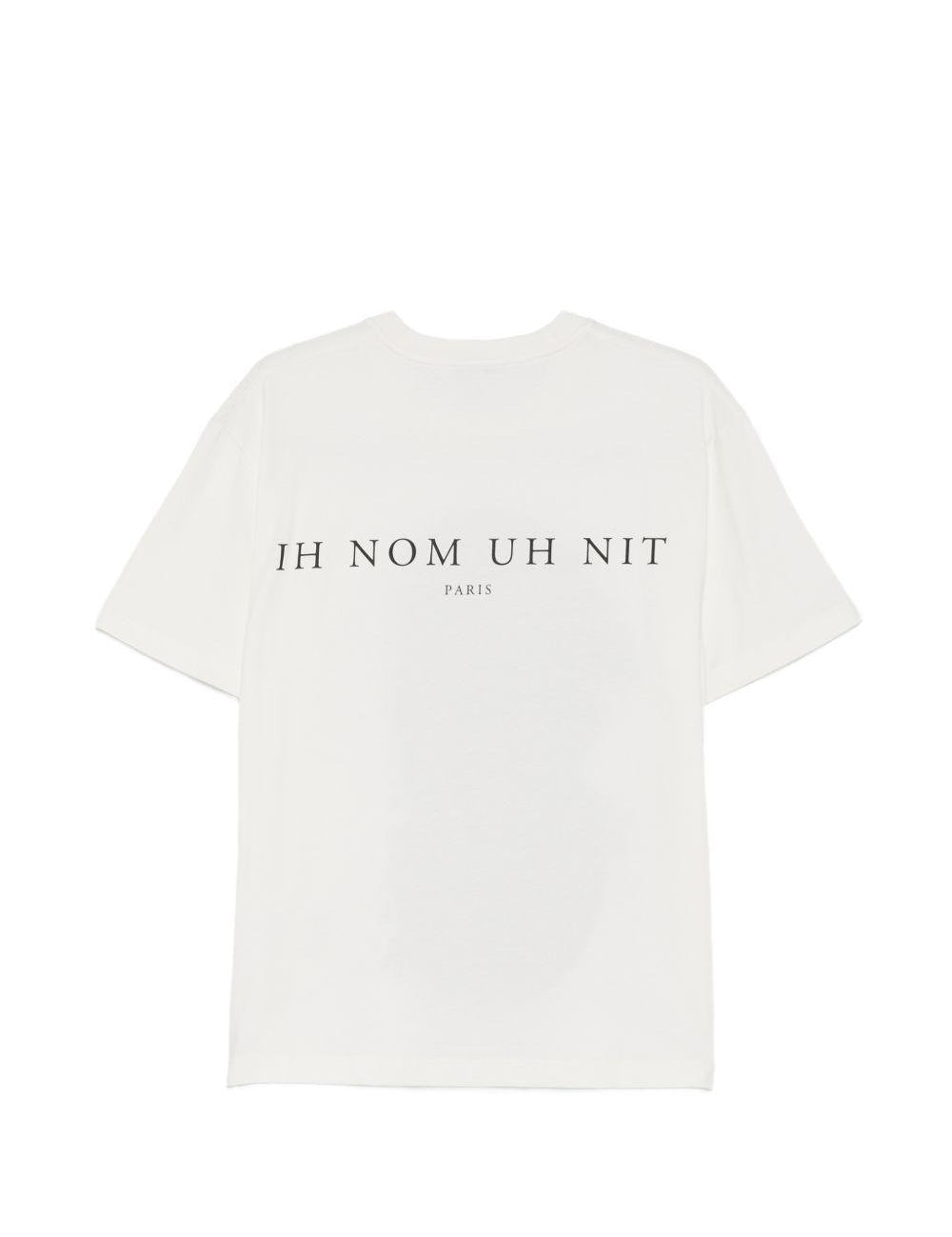 T-shirt con stampa floreale in bianco Ih nom uh nit - uomo 