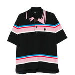 Polo a righe in nero Kolor - uomo 