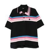 Polo a righe in nero Kolor - uomo 