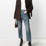 Jeans a vita alta in blu R13 - donna 