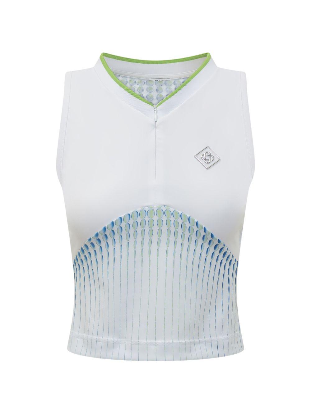 Canotta con mezza zip in bianco Casablanca - donna 