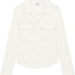 Camicia satinata con tasche applicate in bianco Courrèges - donna 