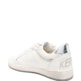 Sneakers Ball Star in bianco e argento 