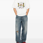 T-shirt con stampa tigrata in bianco Kenzo - uomo 