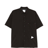 Camicia a righe in nero And wander - uomo 