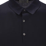 Polo Bradwell a maniche lunghe in blu John smedley - uomo 