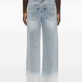 Jeans con effetto schiarito in blu Feng chen wang - uomo 