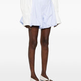 Shorts Dafne con pieghe in azzurro The latest - donna 
