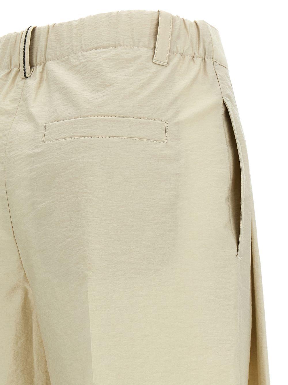 Pantaloni plissé in beige Brunello cucinelli - donna 