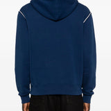 Felpa con cappuccio e logo in blu Kenzo - uomo 