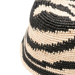 Cappello con motivo zebrato in nero e beige Zimmermann - donna 
