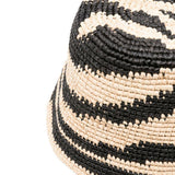 Cappello con motivo zebrato in nero e beige Zimmermann - donna 