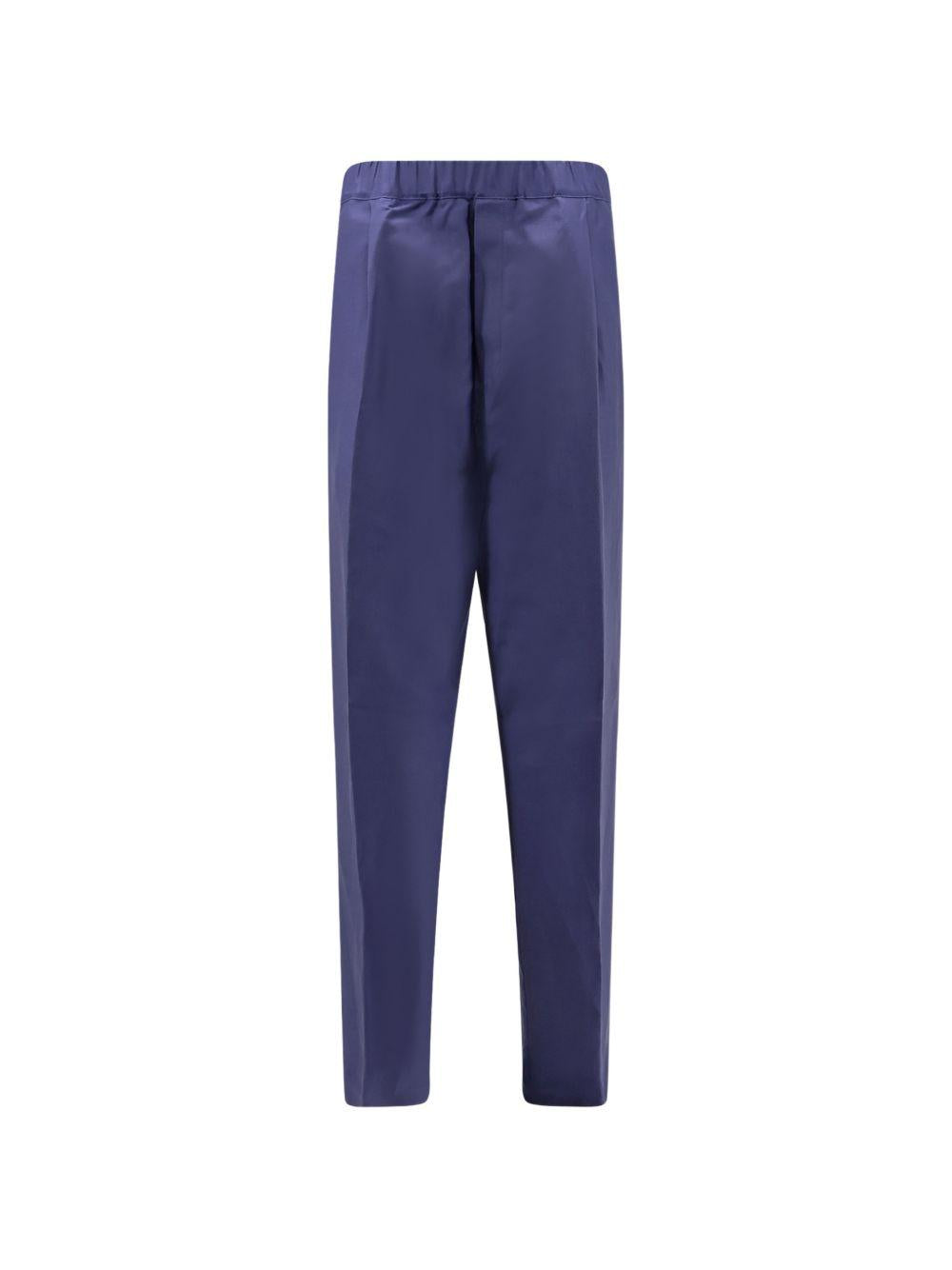Pantaloni con vita elasticizzata in blu Laneus - uomo 