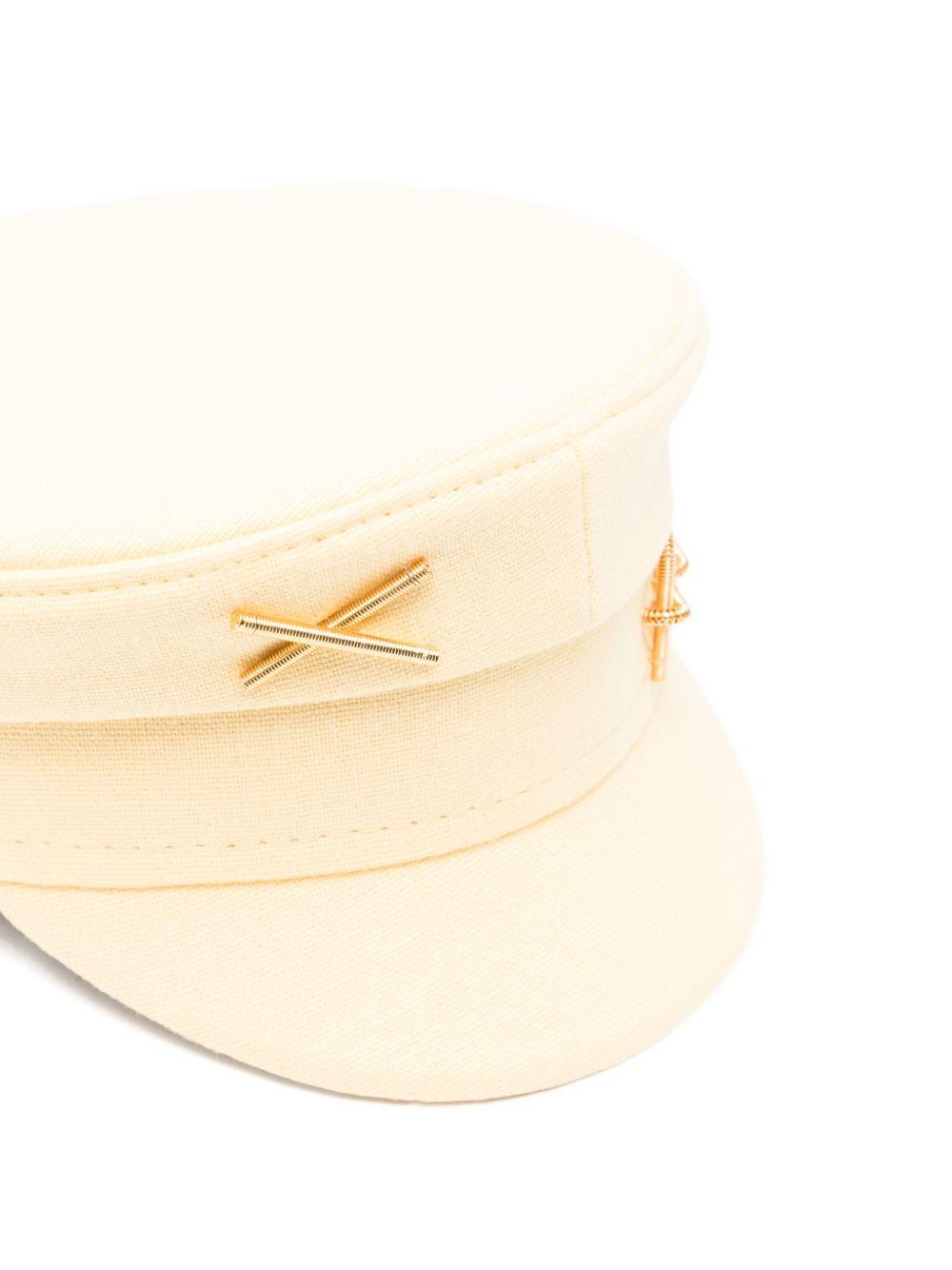 Cappello con dettaglio in metallo in giallo Ruslan baginskiy - donna 