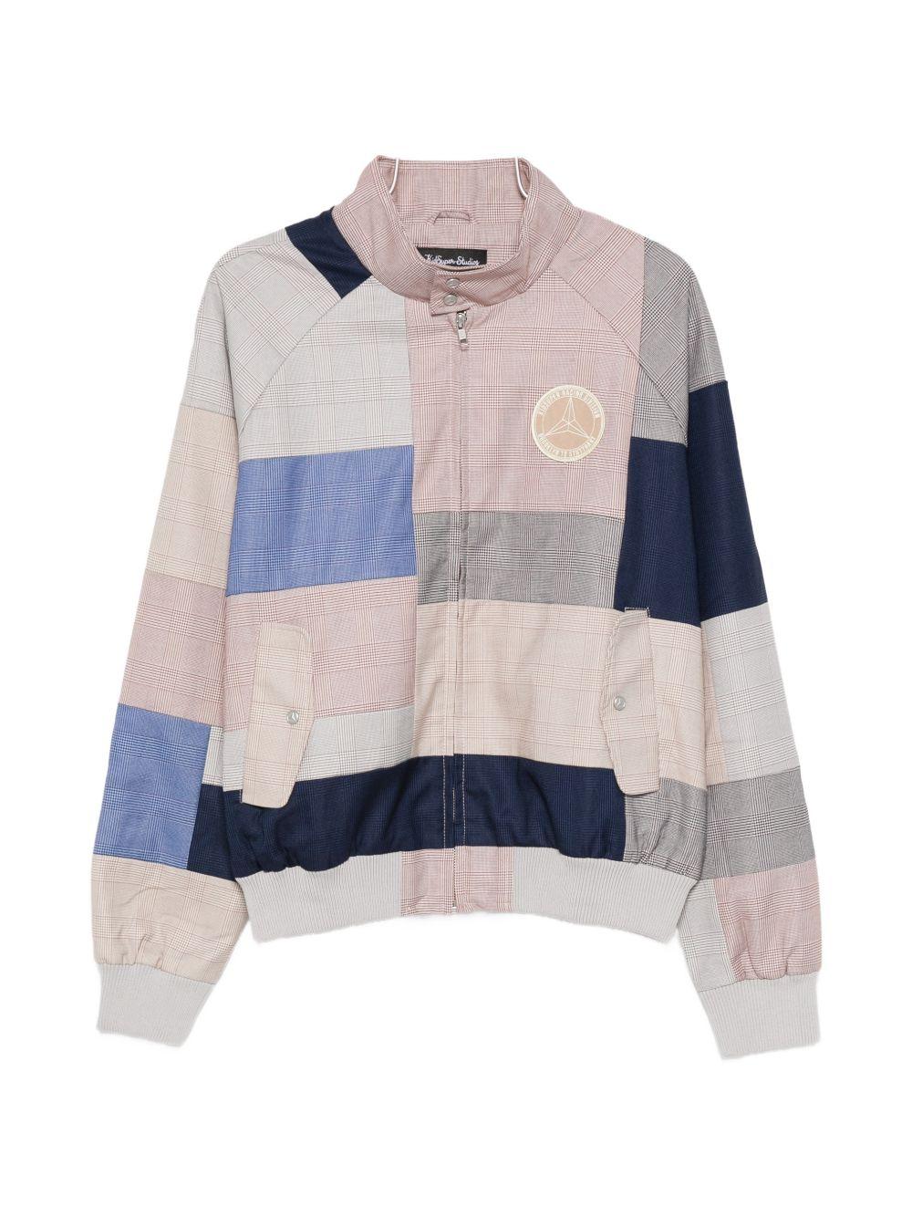 Giacca patchwork con zip multicolore Kidsuper x mercedes benz - uomo 