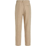 Pantaloni Croisière a pieghe con elastico in vita in beige Jacquemus - uomo 
