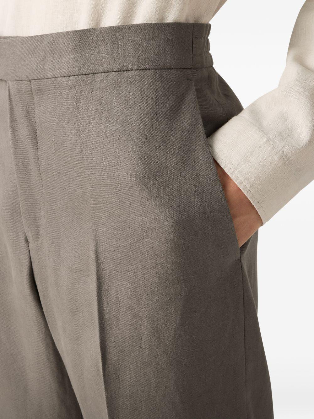 Pantaloni Oasi Lino in grigio Zegna - uomo 
