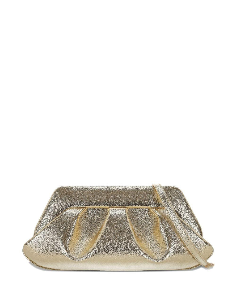 Clutch bios baguette in oro Themoirè - donna 