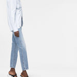 Jeans dritti Abigail in azzurro KHAITE - donna 