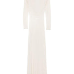 Abito lungo in maglia fine in avorio Aya Muse - donna 