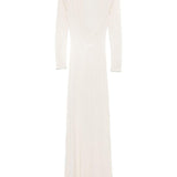 Abito lungo in maglia fine in avorio Aya Muse - donna 