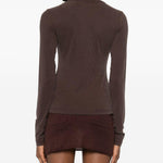 Maglia girocollo in marrone Aya Muse - donna 