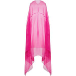 Abito in chiffon di seta drappeggiato ducy in rosa Dries van noten - donna 