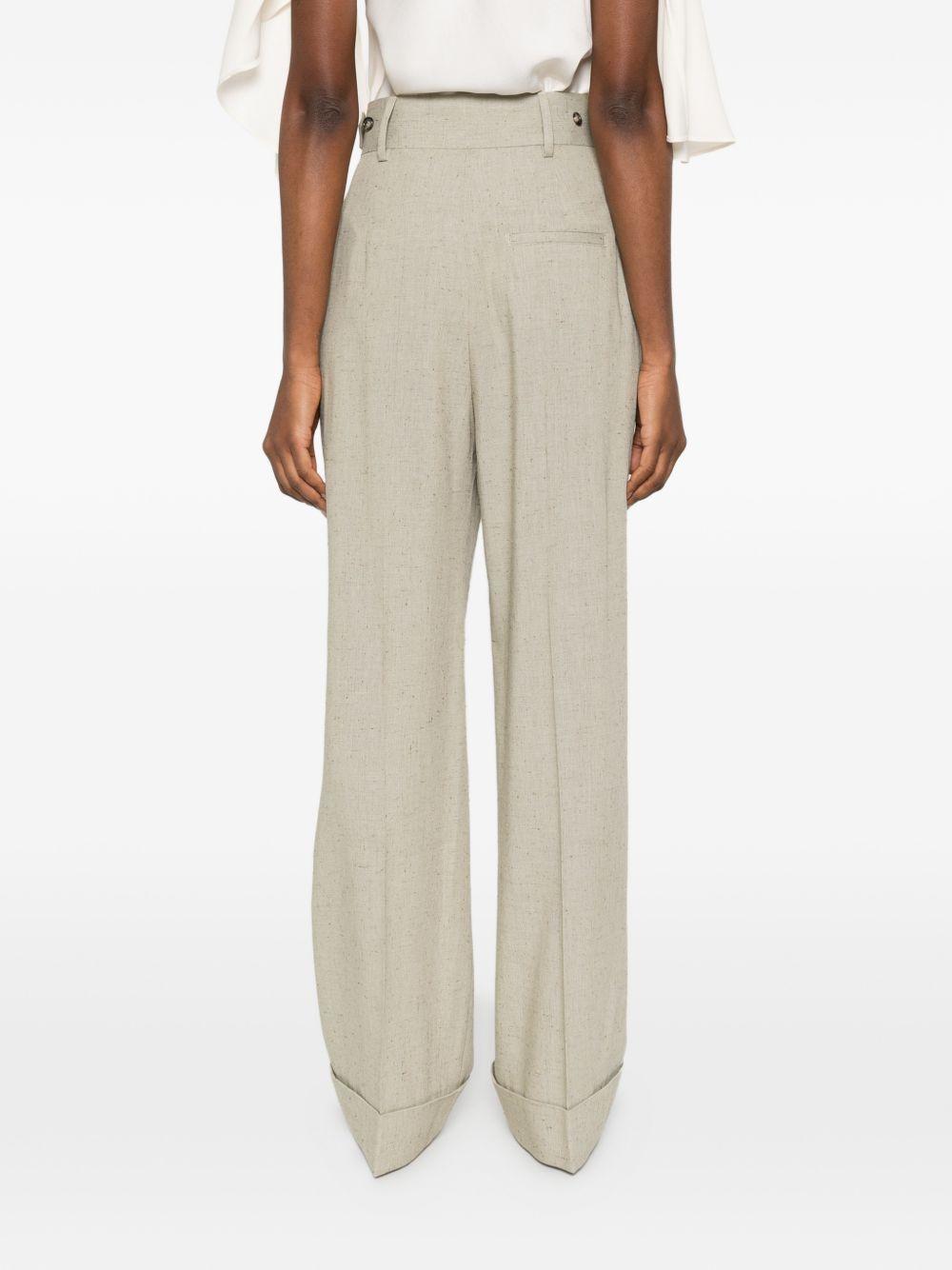 Pantaloni con pinces in beige Alberta Ferretti - donna 