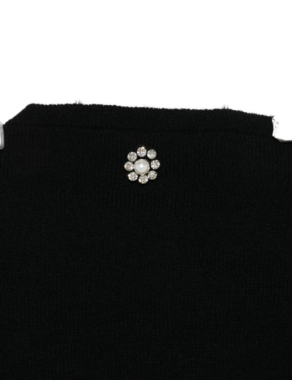 Sciarpa in cashmere in nero Simone rocha - donna 