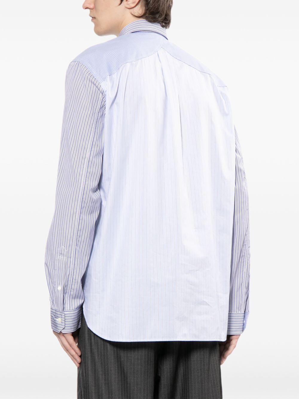Camicia a righe in blu Junya Watanabe MAN - uomo 
