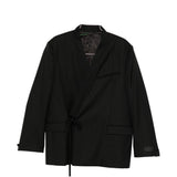 Blazer con chiusura a cravatta in nero Kenzo - uomo 