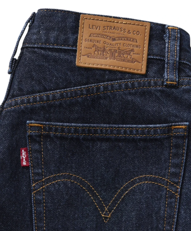 Shorts in denim baggy blu 