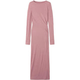 Abito midi in viscosa in rosa 