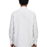 Camicia a righe in bianco 