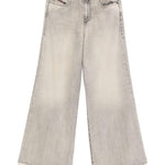 Jeans con orlo grezzo in grigio Diesel - uomo 