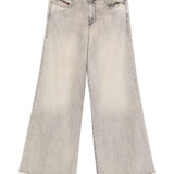 Jeans con orlo grezzo in grigio Diesel - uomo 
