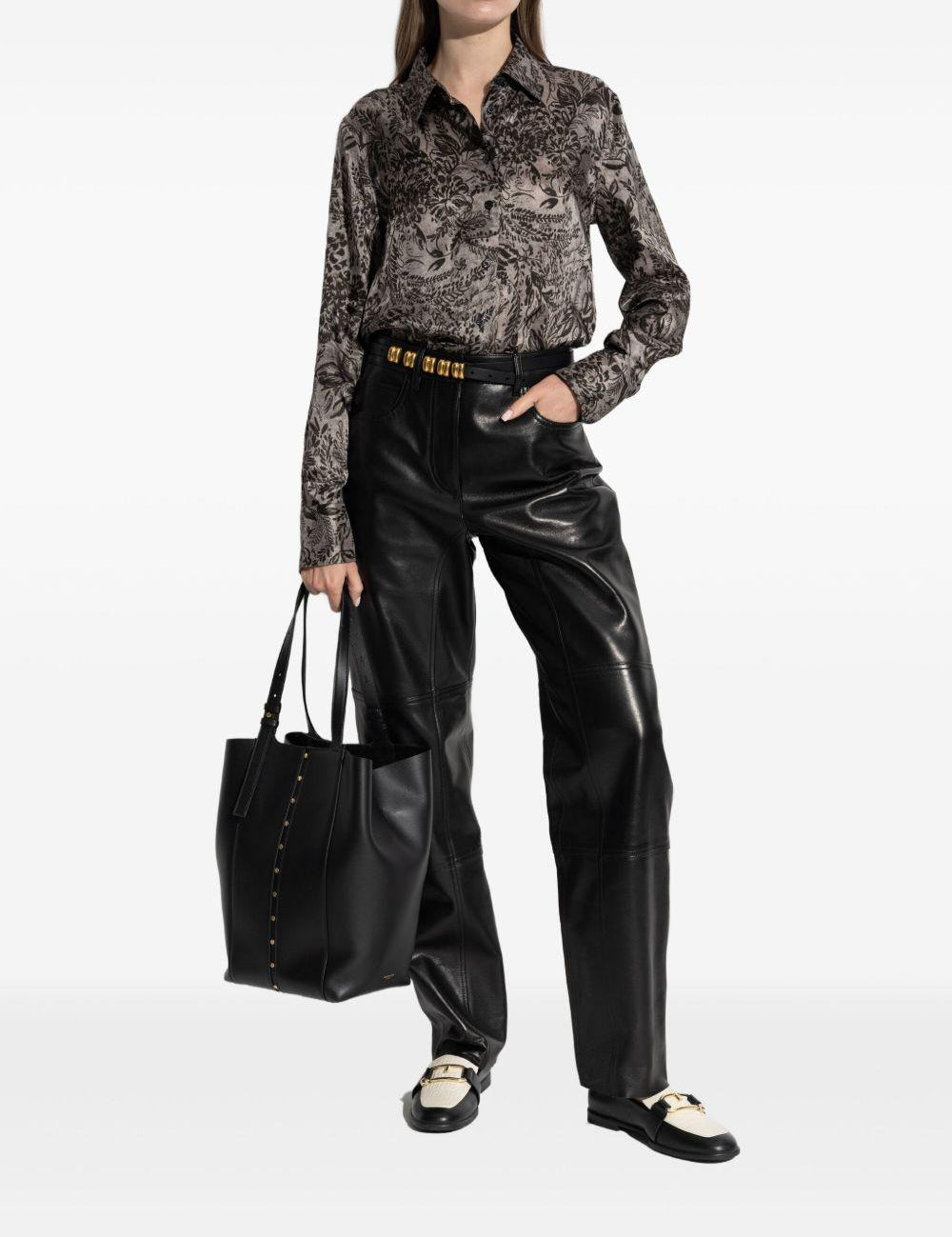 CAMICIA A STAMPA FLOREALE IN GRIGIO GOLDEN GOOSE - DONNA 