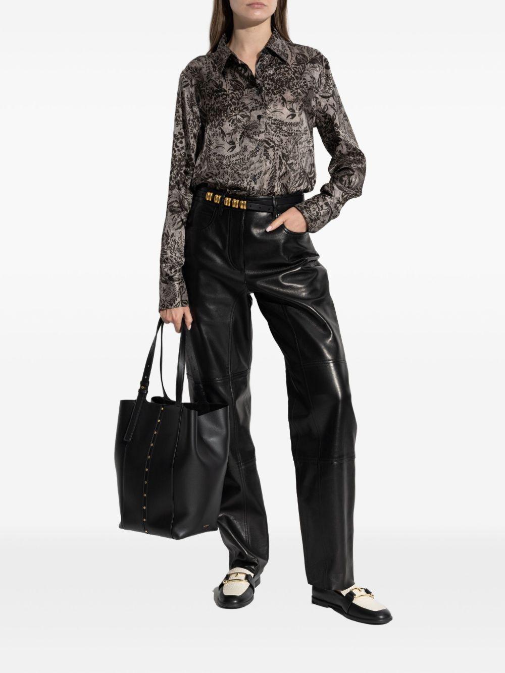 CAMICIA A STAMPA FLOREALE IN GRIGIO GOLDEN GOOSE - DONNA 