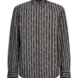 Camicia in cotone stampata multicolor 