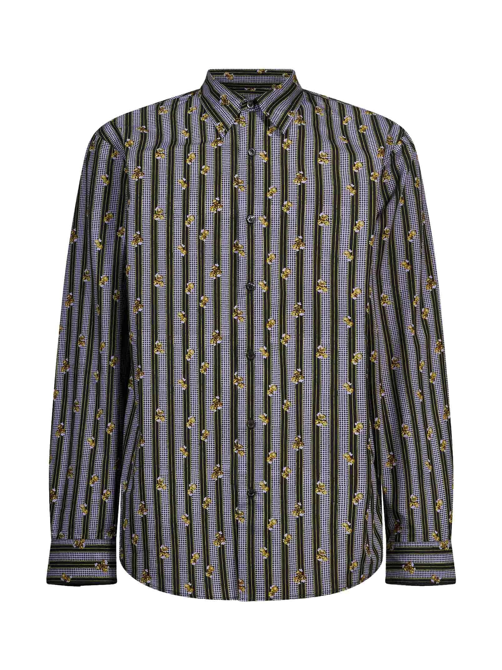 Camicia in cotone stampata multicolor 