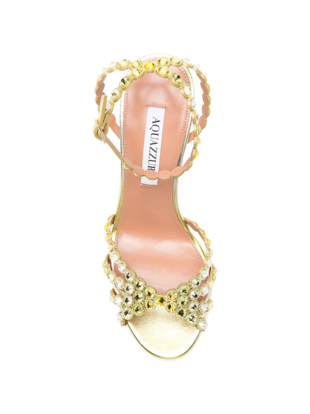 Sandali tequila in oro Aquazzura - donna 