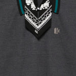 Polo con logo ricamato in grigio Kolor - uomo 