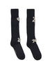 Calzini al ginocchio decorati con rose in nero Simone rocha - donna