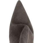 Stivali in pelle a punta in grigio Rick owens - donna 
