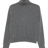 Maglione a collo alto in grigio Gotha - donna 