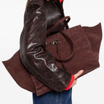 Borsa tote mame weekend in marrone Benedetta Bruzziches - donna 