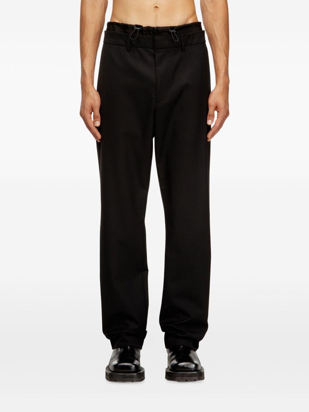 Pantaloni P-Owers con coulisse in nero Diesel - uomo 