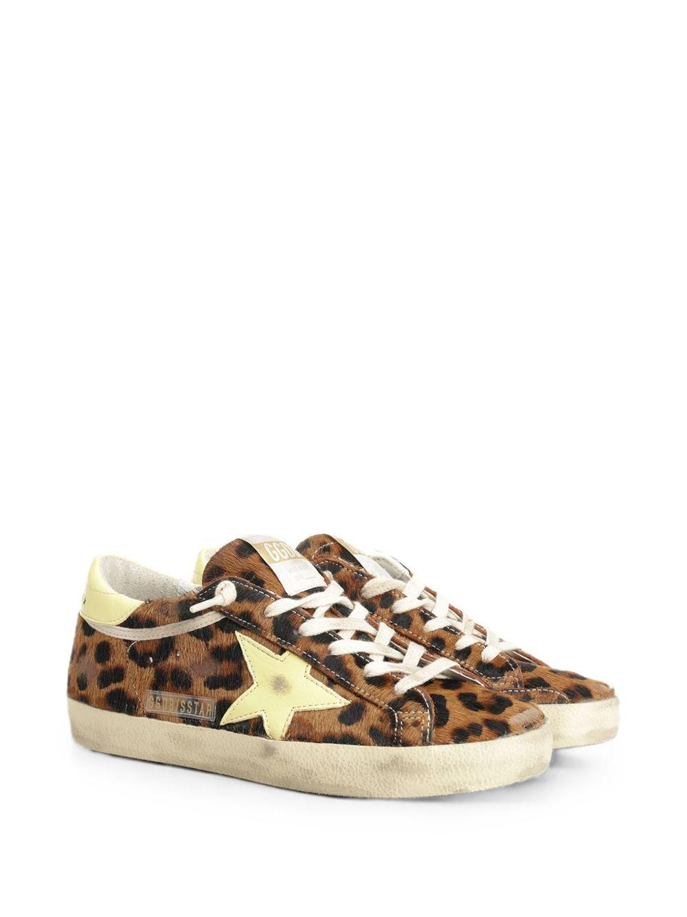 Sneakers super star in animalier golden goose - donna 
