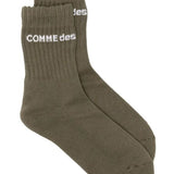 Calzini con logo in verde Comme des garcons homme plus - uomo<BR/><BR/> 