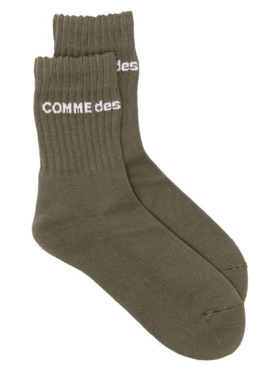 Calzini con logo in verde Comme des garcons homme plus - uomo<BR/><BR/> 